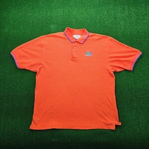 Florida Gators Polo Shirt Mens 2XL Orange Vintage Boca Classics Embroidered Logo